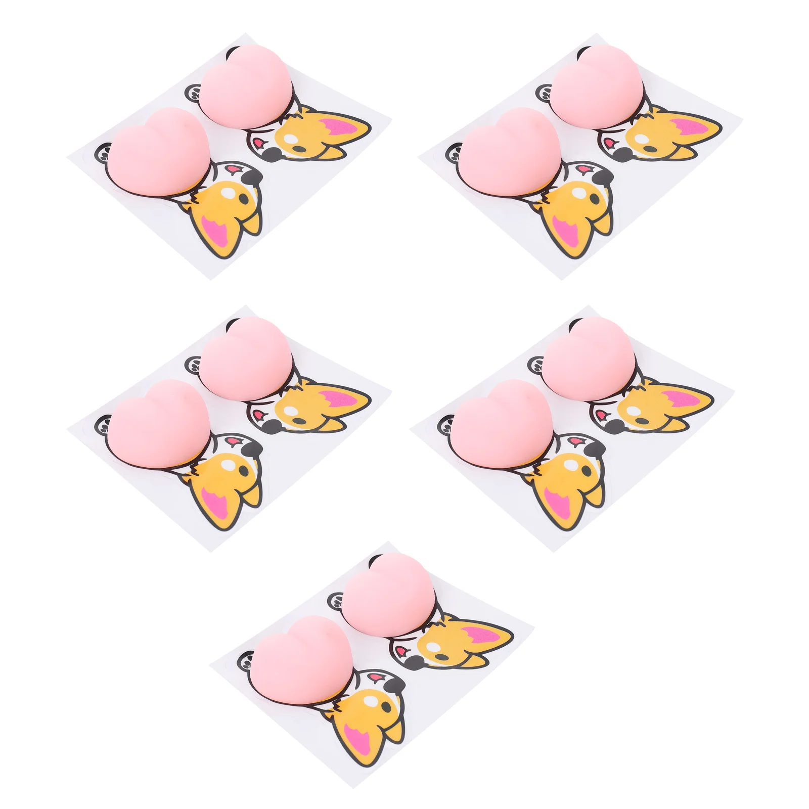 

Car Sticker Stickers Door Collision Anti Cartoon Corgi Protector Bumper Toys Mochi Protectors Cute Silicone Side Laptop Guards