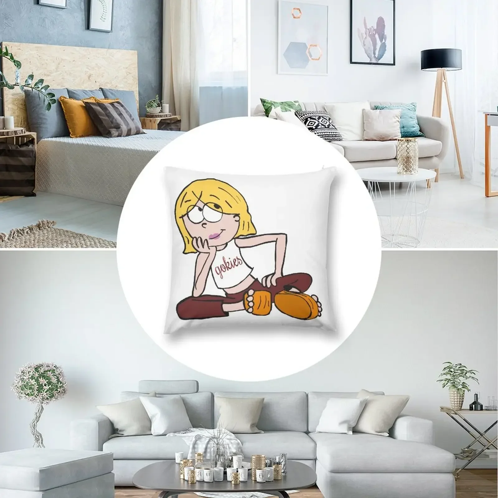 Подушка Gokies Lizzie McGuire рождественская наволочка чехол для дивана подушка
