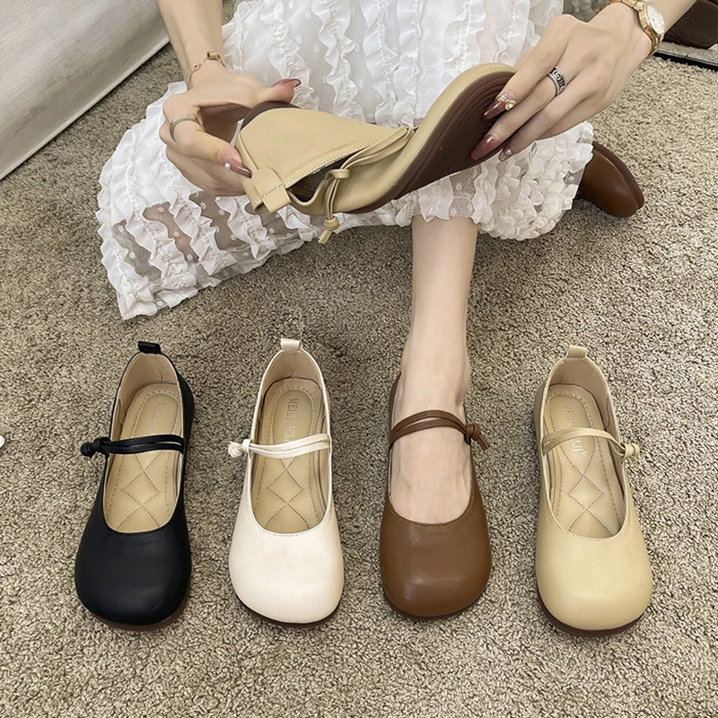 

Туфли женские с круглым носком, мягкие повседневные кроссовки, плоская подошва, удобные мокасины, наряд для бабушки, однотонные, лето 2022