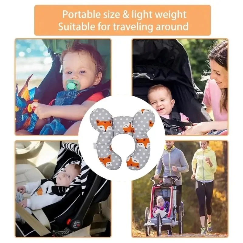 Детская дорожная подушка для головы и шеи Модернизированная детская