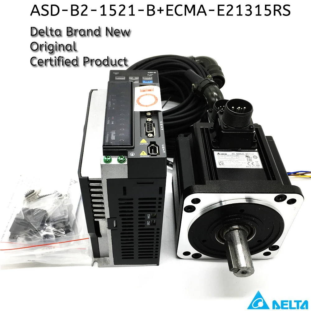 1.5KW NEMA42 Delta ASD-B2-1521-B ECMA-E21315SS ECMA-E21315RS AC Серводвигатель 1500W Kit 7.16NM 2000rpm 130mm фланец |