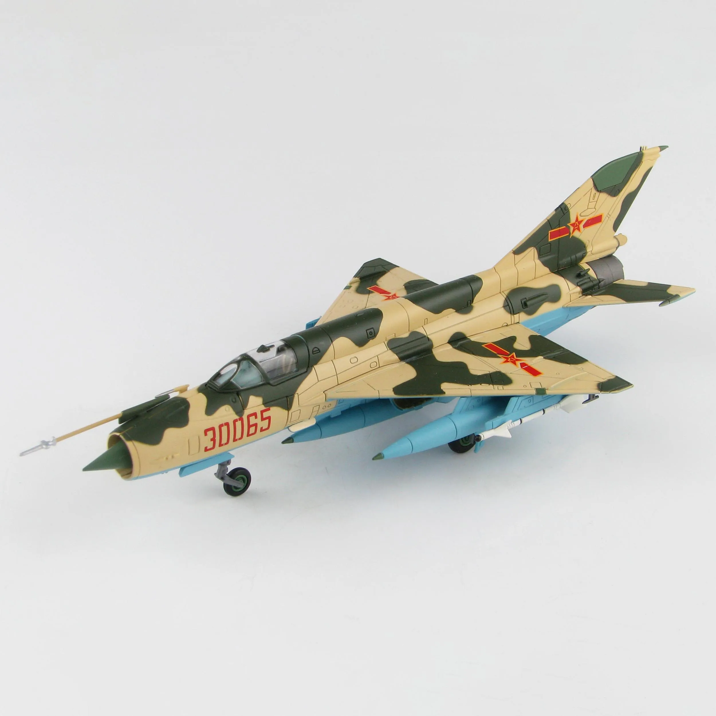 

1:72 Chinese Air Force J-7 Warplane Alloy & Plastic Simulation Model Gift Collection Decorative Toy Diecast