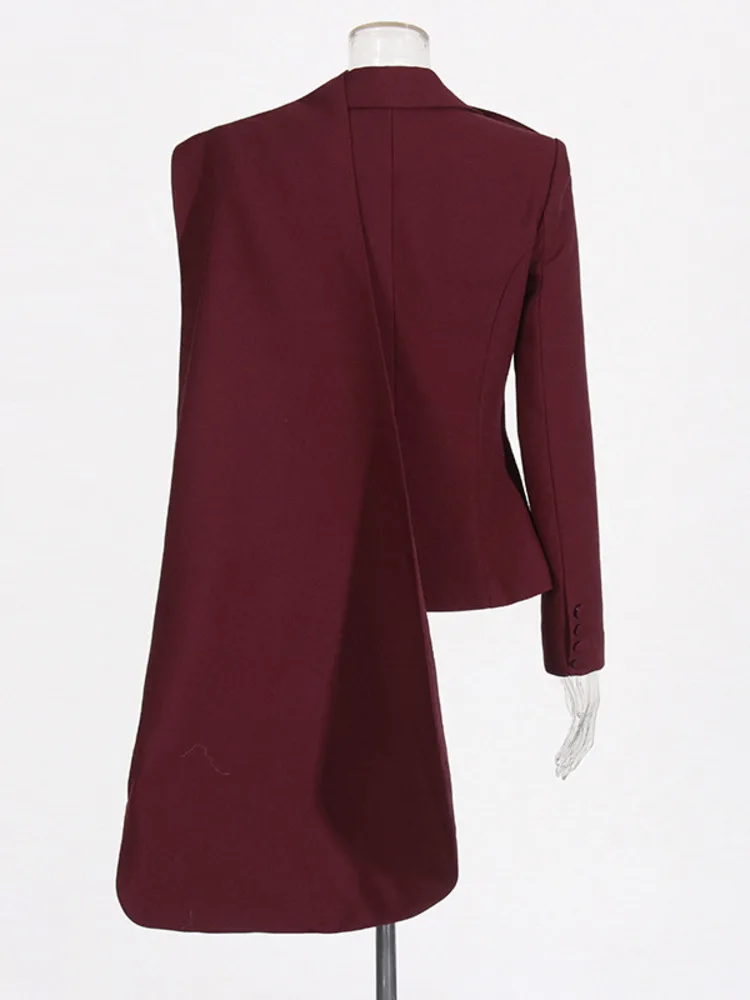 ZMEENNA V-образный вырез шаль пэчворк однотонные Элегантные повседневные Модные