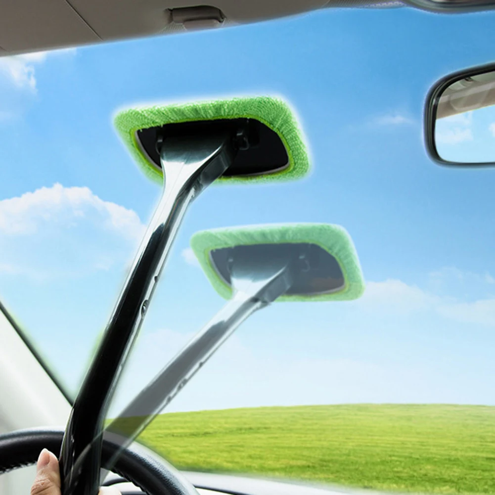 

Car Windshield Window Cleaner Brush Telescopic Glass Cleaning Wash Tool Scraper Wiper Auto Window Anti-fog Defogging Brush