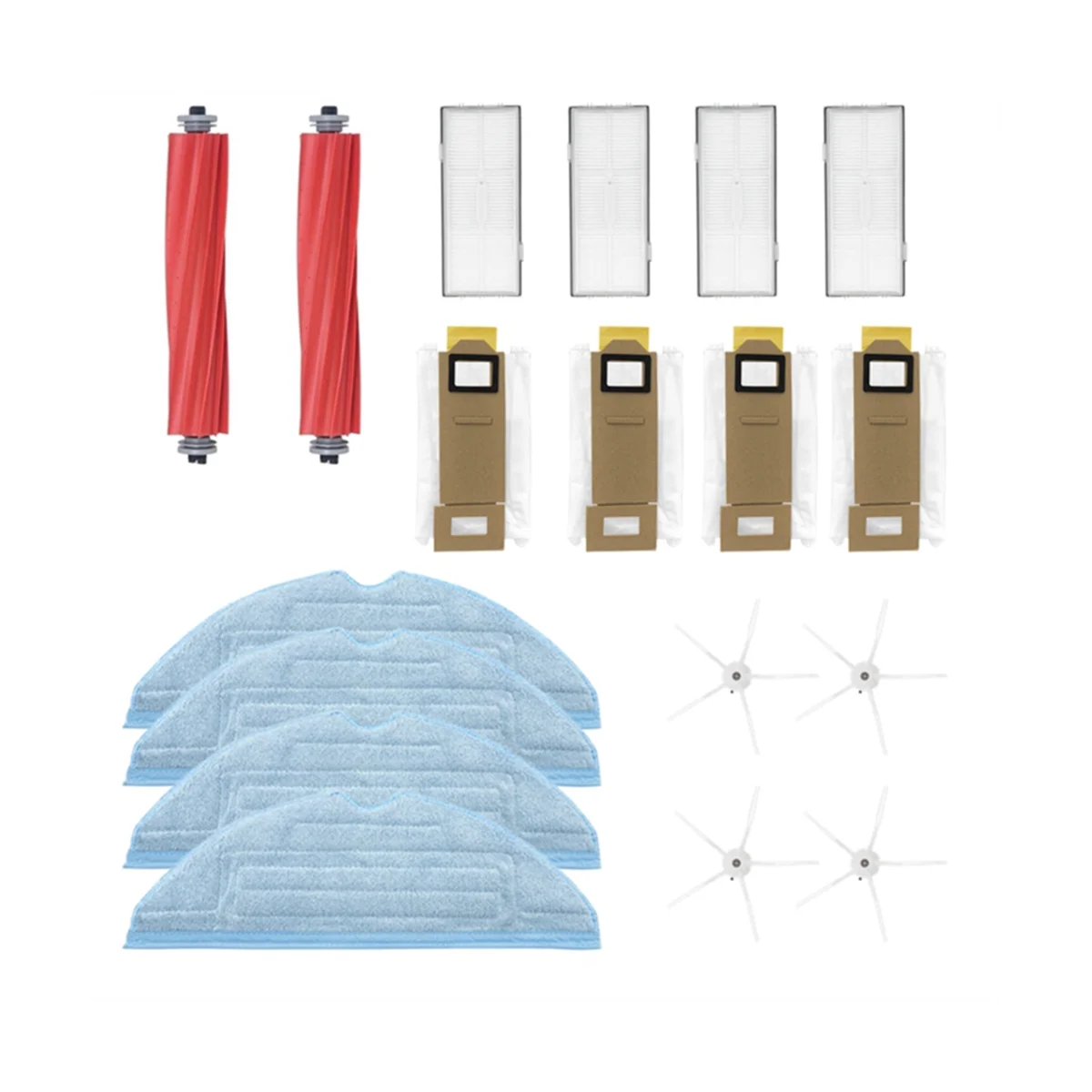 

Main Side Brush Hepa Filter Mop European Dust Bags for Roborock S7 S7 Plus T7S T7S Plus Robot Vacuum Cleaner Spare Parts