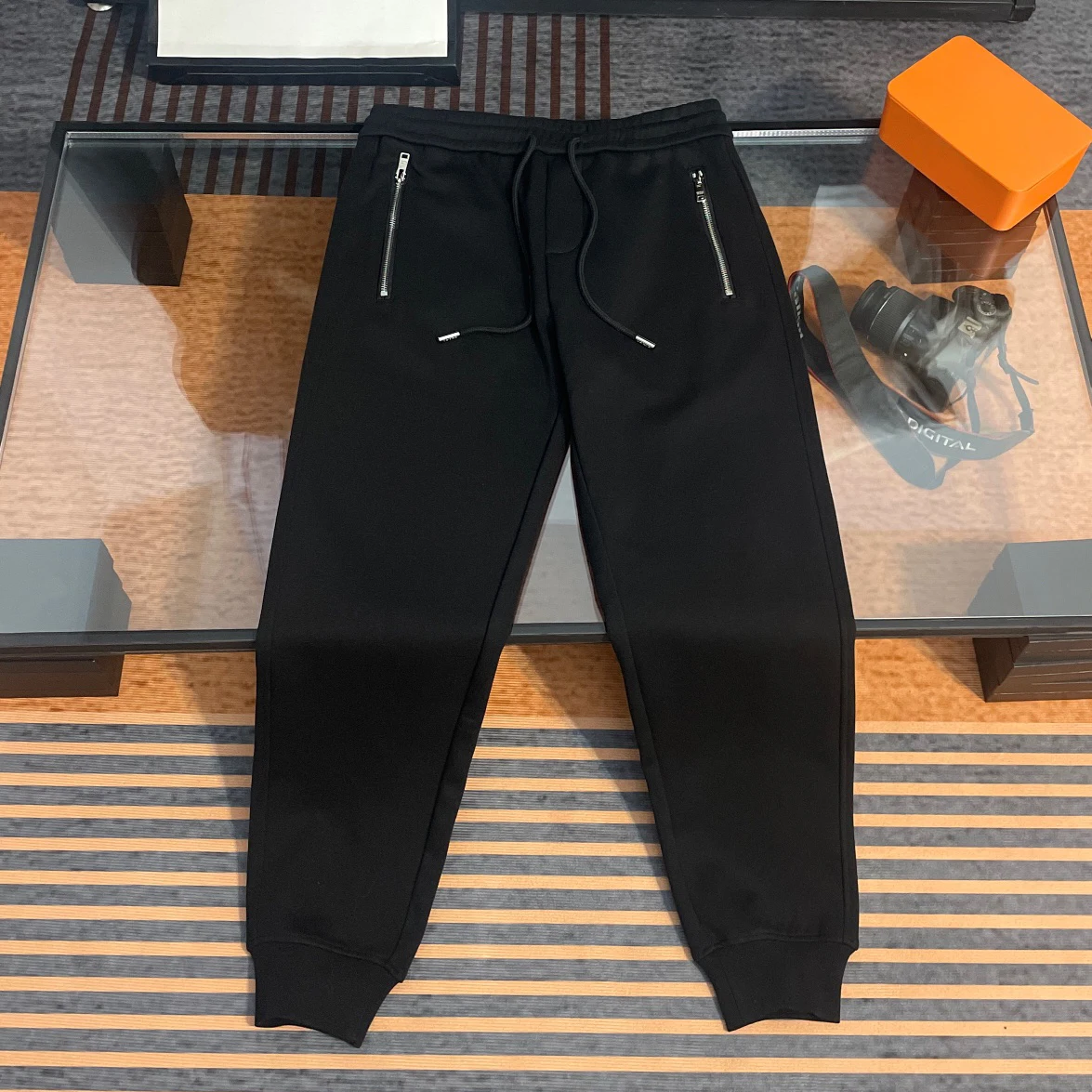 

2022 New Winter Men's Trousers High Quality Cotton Fabric Thickened Thermal Pants Fashion Versatile Jogging Pants