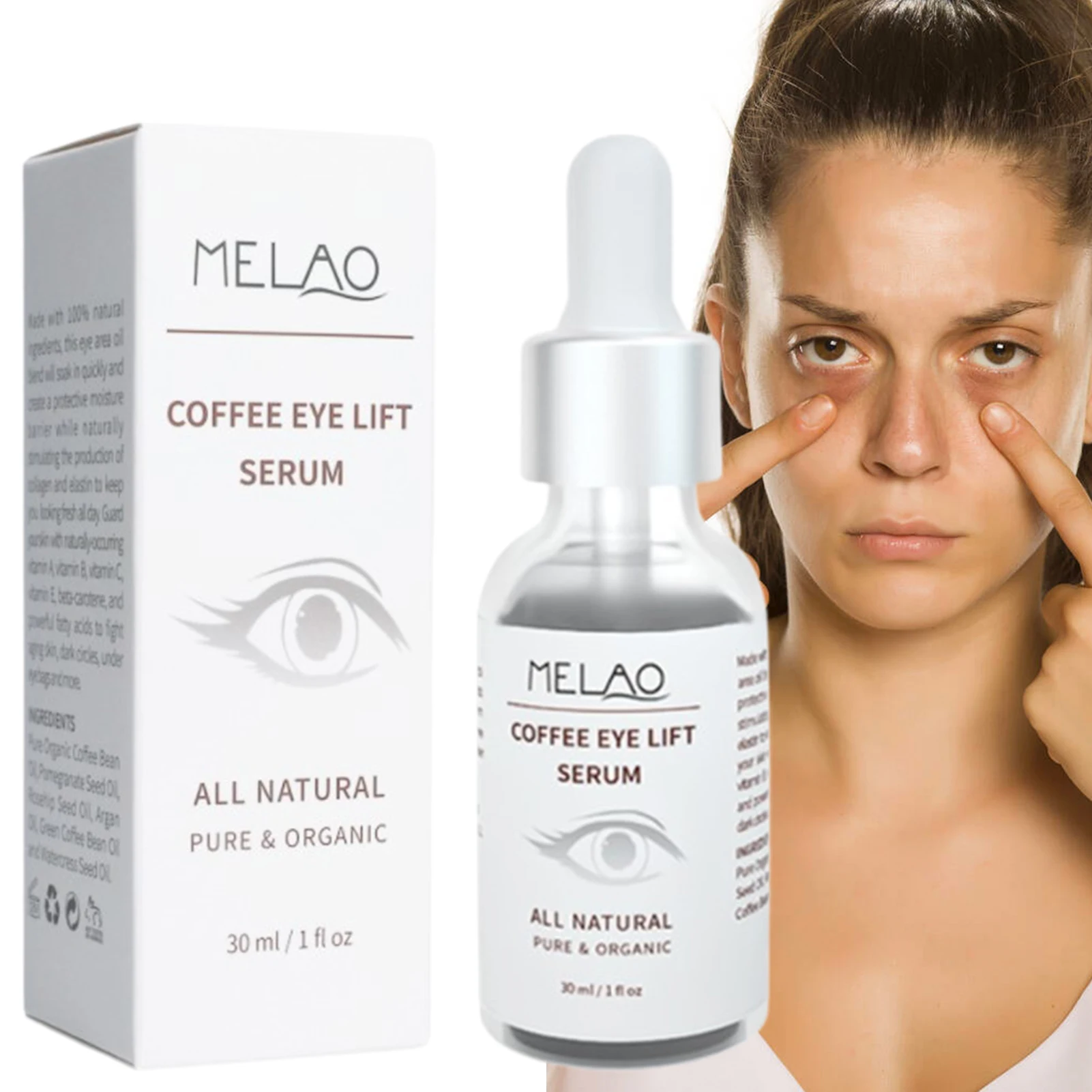 

30ML Coffee Eye Lift Serums Anti-Aging Caffeine Eye Cream With Vitamin C/E Soothing Eye Skin Care Treatments Reducing Fine Lines