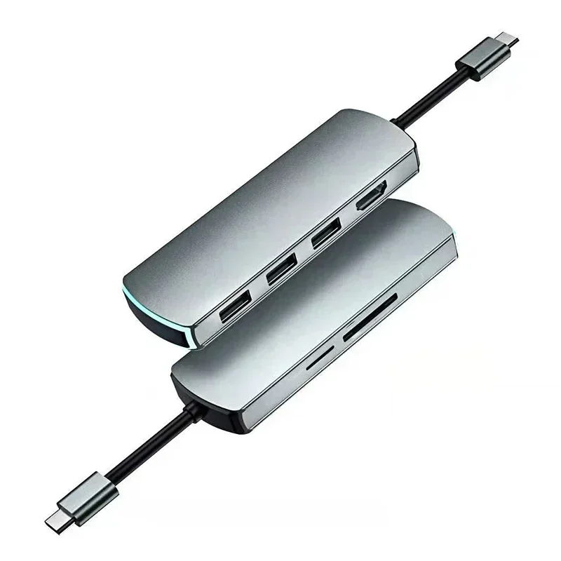 Концентратор 6 в 1 типа C адаптер-разветвитель-концентратор USB 3.0 устройство чтения