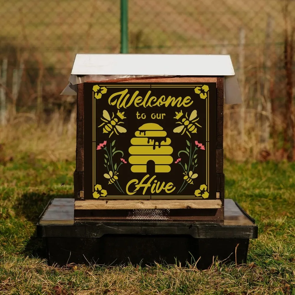 Добро пожаловать в наш трафарет улья 11 8x11 8 дюйма многоразовый сотовый шмельница