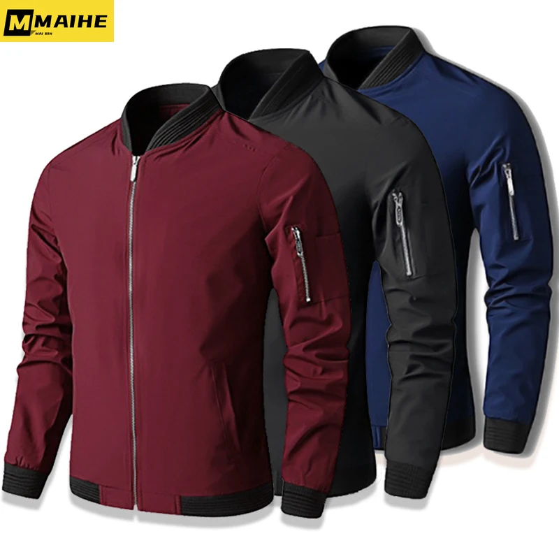 

New 2022 Jacket Men Fashion Casual Slim Mens Jacket Sportswear Bomber Jacket Mens jackets men and Coats Plus Size S- 6XL 9900