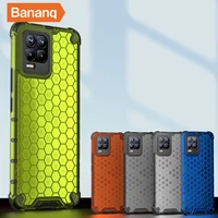 bananq shockproof honeycomb case for oppo f17 f19 a94 a93 a74 a54 a55 reno 4 5 4f 5f realme x7 c15 7i v11 c20 gt pro plus 4g 5g