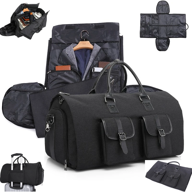 

CFUN YA Luxury Folding Suit Bag Business Travel Men's Handbag Luggage Bag Wide Open Multifunctional Storage Bags Large Men Pack