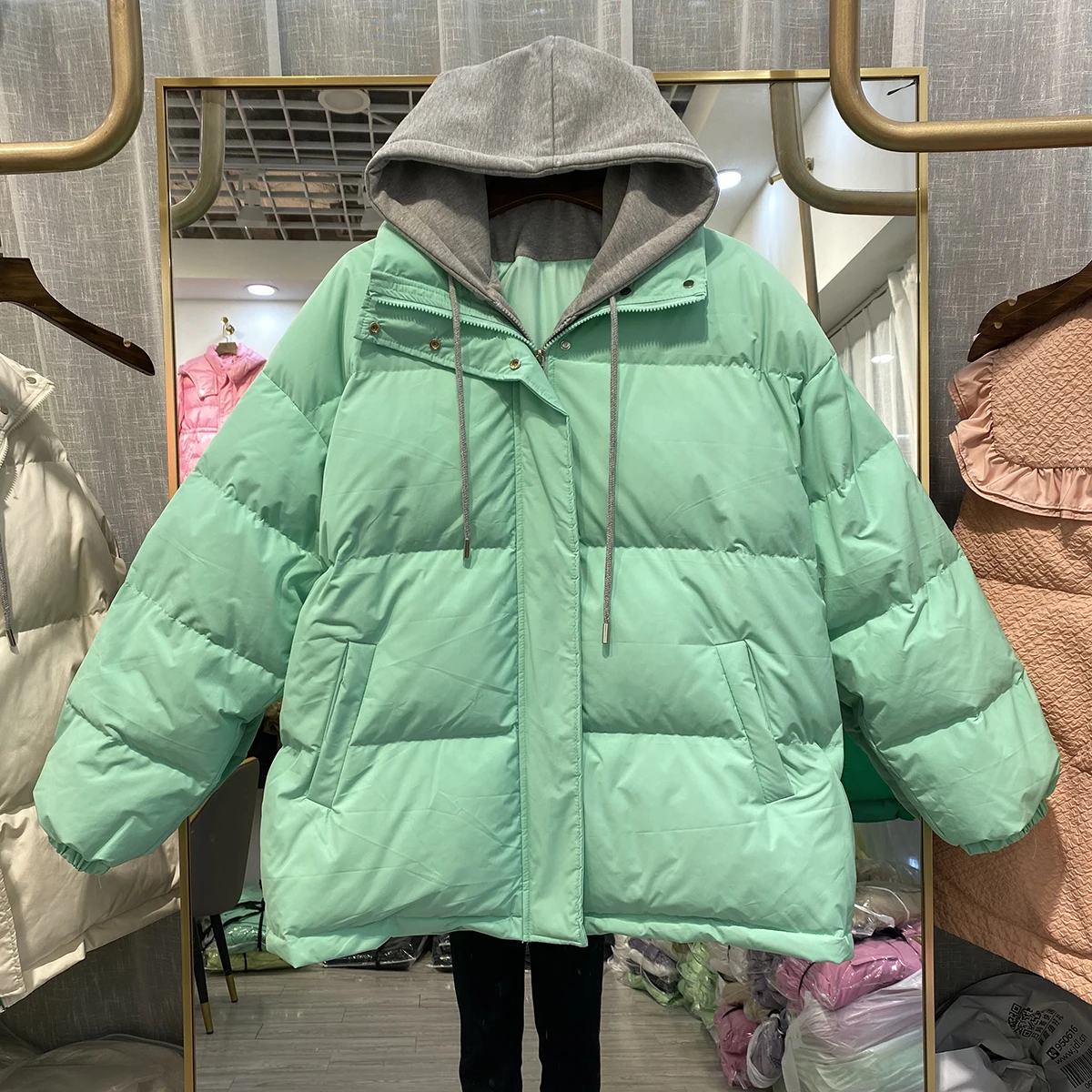 New Women Down Jacket Casual Style Autumn Winter Coats And Parkas Female Outwear
