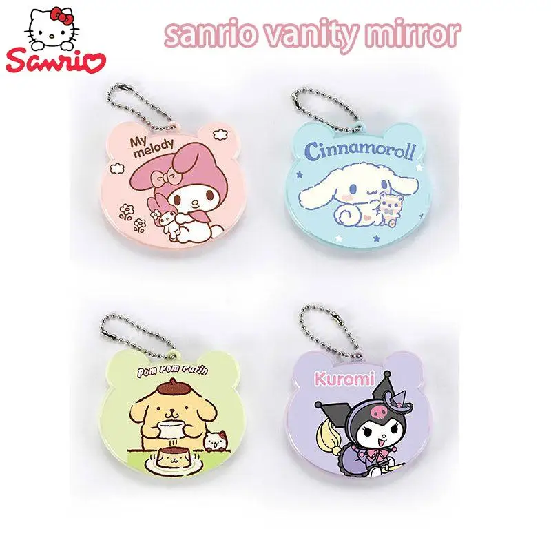 

Sanrio Kuromi My Melody Cinnamoroll Vanity Mirror Comb Set Handheld Foldable Mini Portable Carry Simple Fashion Girlfriend Gift