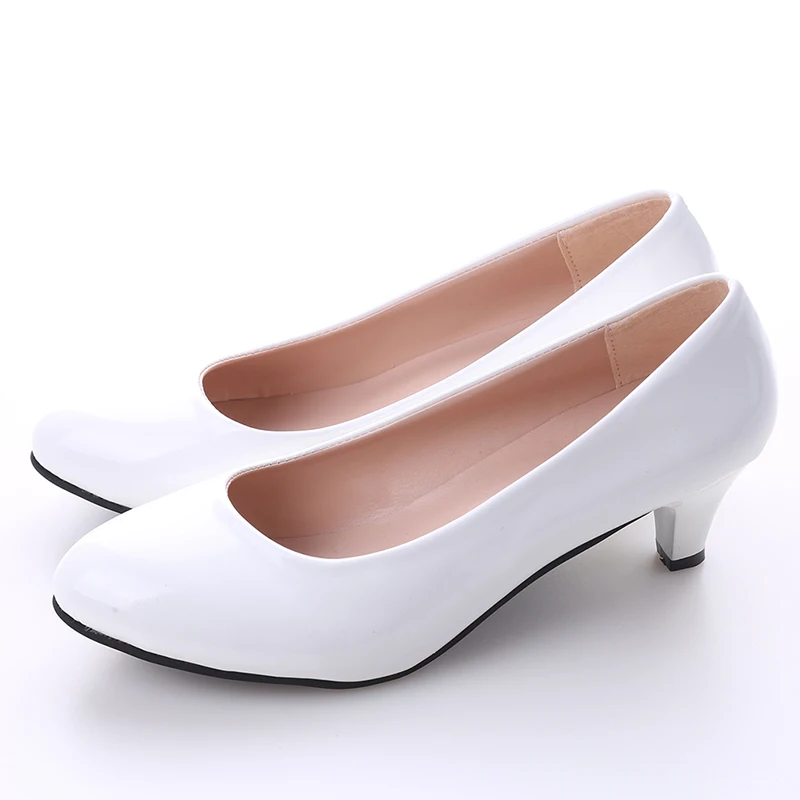 DHTYUSA Female Pumps Nude Shallow Mouth Women Shoes Fashion Office Work Wedding Party Shoes Ladies Low Heel Shoes Woman Autumn