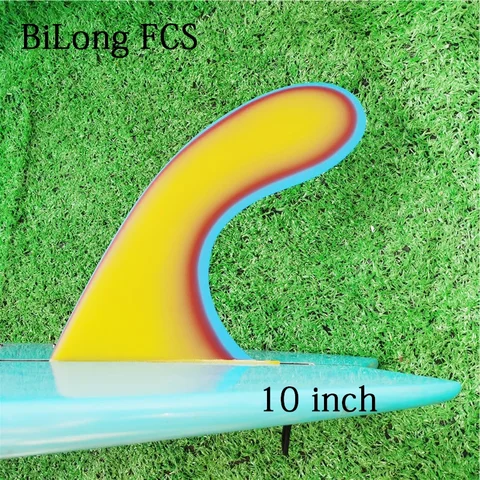 BiLong FCS Ласты для доски для серфинга Performance Glass 10-дюймовый плавник для лонгборда Sup Board Single US Box Центральный плавник для надувной доски плавник для серфинга