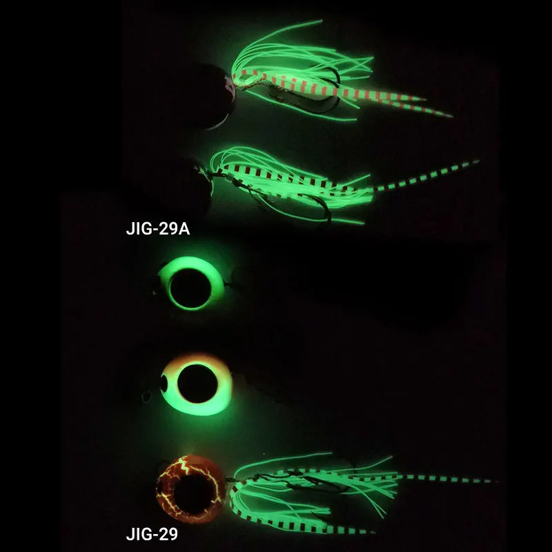 Inchiku 5pcs Jigging Lures 60g Slider Snapper Sea Metal Jig Head Hooks Saltwater Bait Luminous Madai Fishing Lure Grouper Bass - купить по