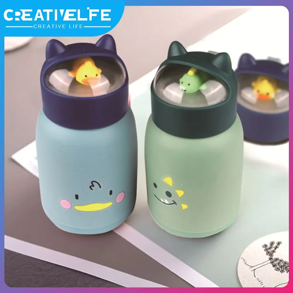 

Cartoon Double-layer Glass Gift Cup Cartoon Three-dimensional Animal Thickened Cup Student Cute Micro-landscape Water Cup