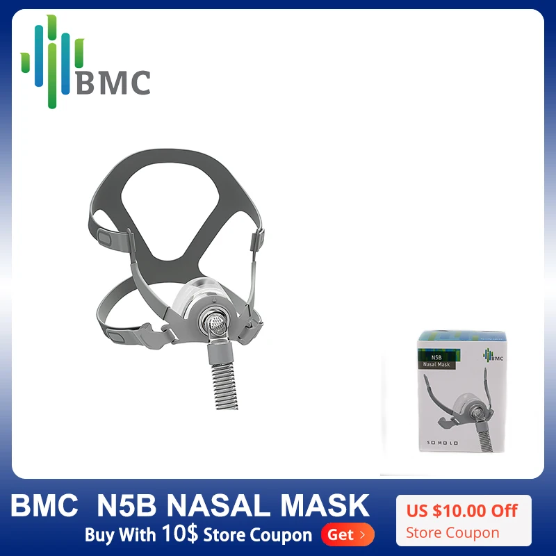 

BMC Auto CPAP маска для носа силиконовый респиратор 3 размера Подушка с регулируемым головным убором повязка на голову для сна апноэ анти храп