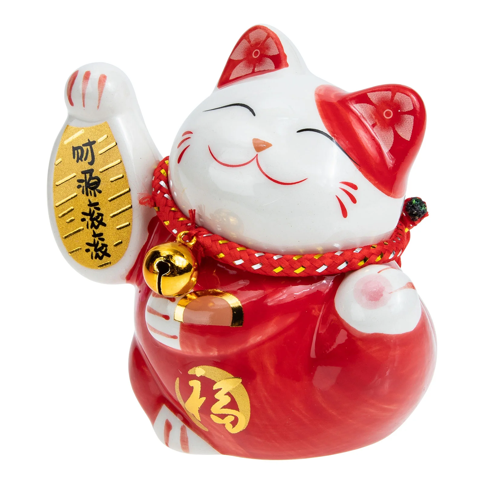 

Cat Bank Money Piggy Saving Coin Fortune Lucky Figurine Animal Maneki Neko Ceramic Good Statue Pot Jar Adults Japanese Shui Feng
