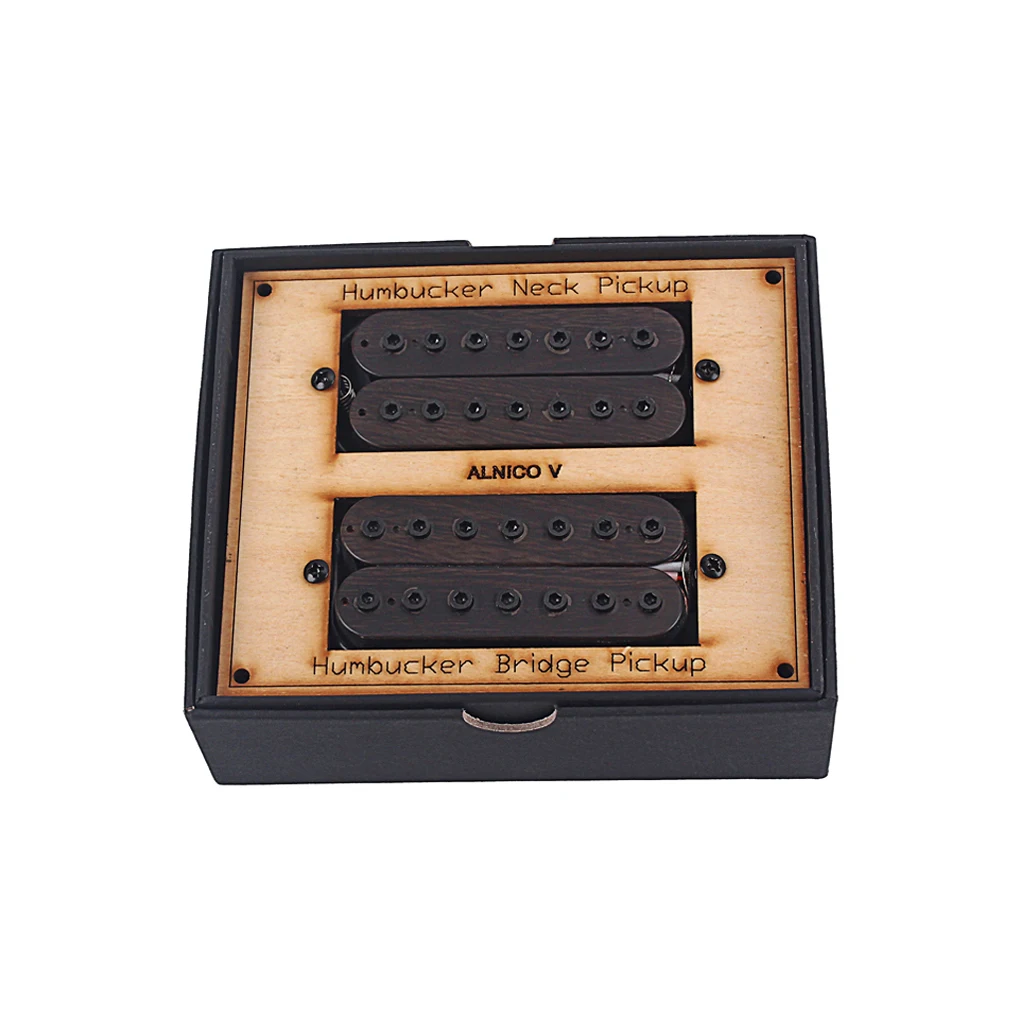 Pickups 7 Strings Double Output Unique Design Convenient to Store Soundhole Humbucker Pickup Woody Replacement for Guitar