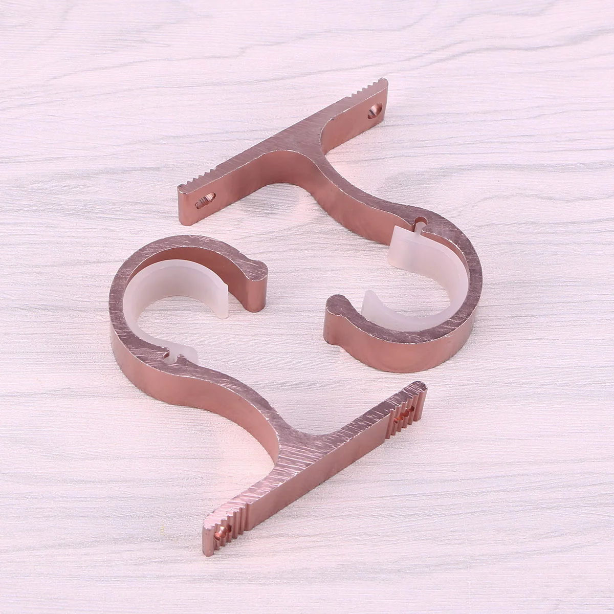 

2 PCS Curtain Rod Hangers Ceiling Hook Curtain Rod Hooks Metal S Hooks Bracket Hook Curtain Rod Holder