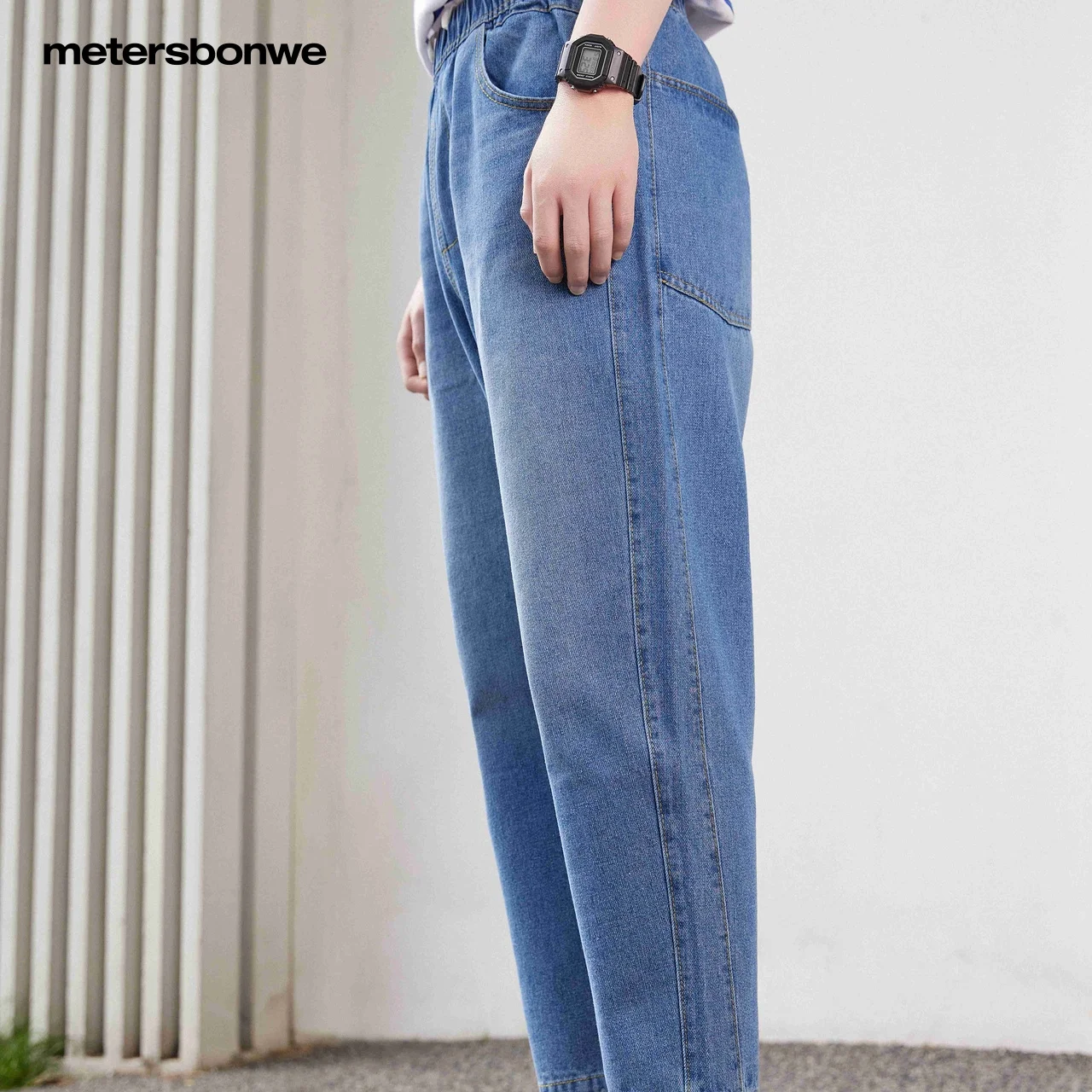 Metersbonwe Jeans Men Summer Running Pants New Male Fashion Trousers Long Pant Casual Denim Brand Bottoms 100 Cotton