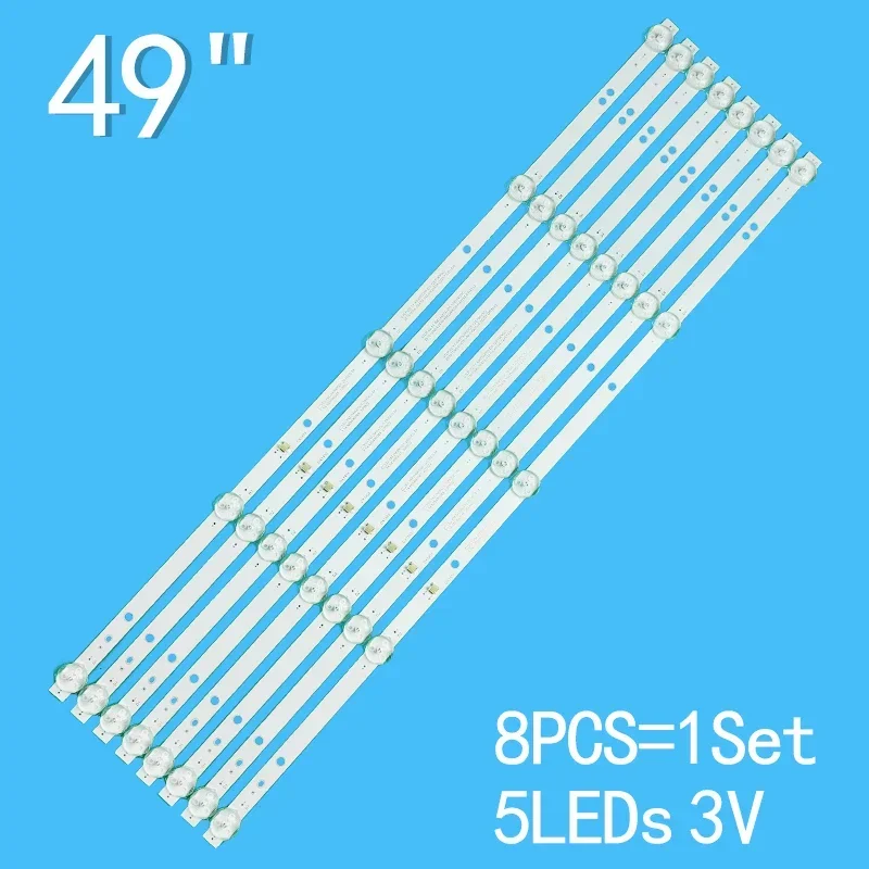 do listwy świetlnej MEGRA D50KY SJ.YM.D 4900501 -2835ES-M подсветка 5 ламп 8 полос телевизор