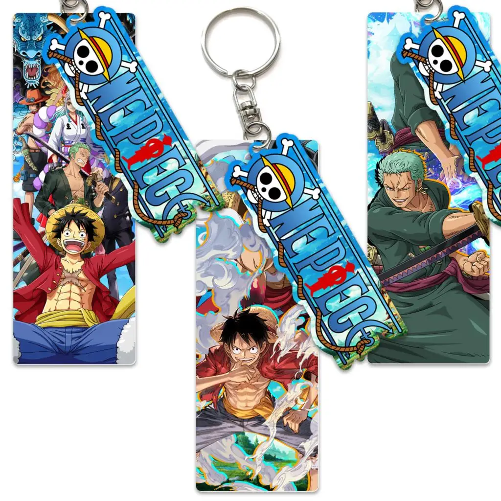 

Acrylic Cool Keychains Japanese Anime Key Chain Pendant Keys Ring Key Holder Creativity Charm Fashion Jewelry Accessories Gifts