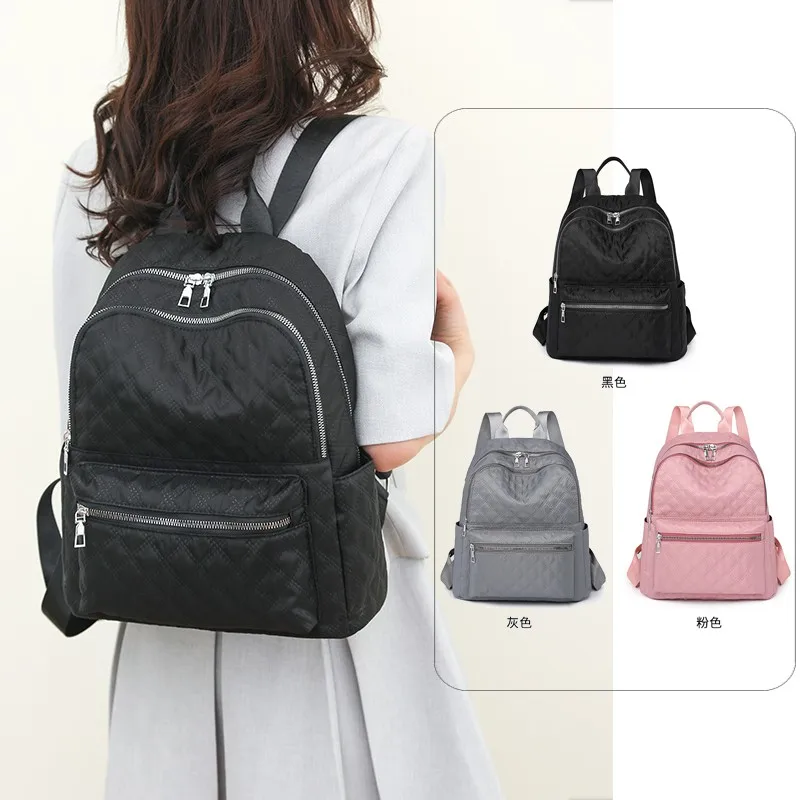 

2023 Autumn Hot Selling Fashion Simple Casual Style Nylon Backpack Large Capacity Versatile Youth School Student backpack