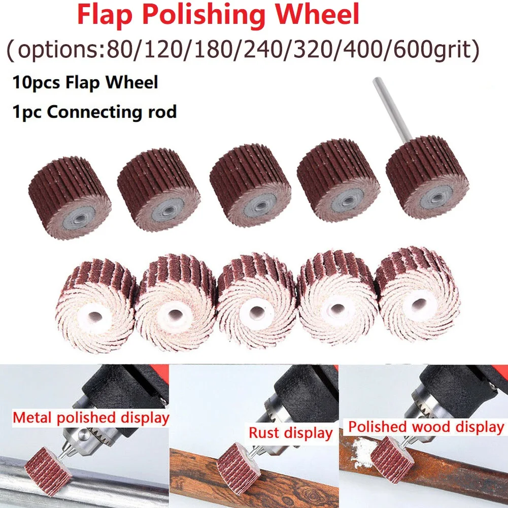

10Pcs Abrasive Tools Flap Wheel Sanding Sandpaper Grinding Disc For Rotary Tool Ecoflow Accessories Ferramentas Polishing Tools