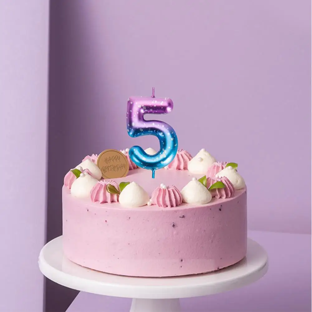 Инновационные свечи для торта товары вечерние Ринок украшения выпечки 0-9 цифр -