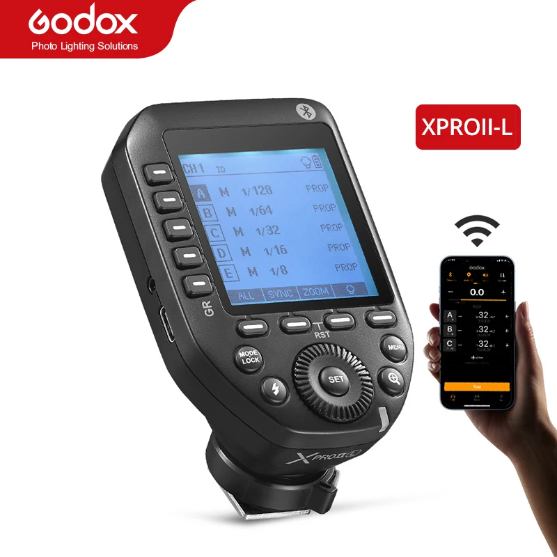 

Godox XPROII-L Trigger 2.4G Wireless X System 1/8000S TTL HSS LCD Screen Transmitter For Leica Camera Godox Flash Speedlite