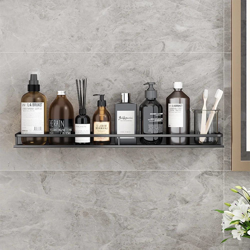 Полка для ванной комнаты стеллаж хранения шампуня настенный органайзер туалета