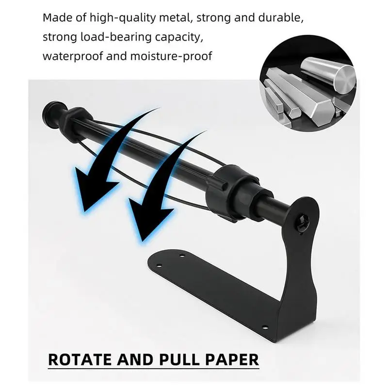 

Держатель для бумажных полотенец, легко снимается под магнитным держателем для бумажных полотенец с функцией демпфирования, настенное крепление, рулон бумаги из нержавеющей стали