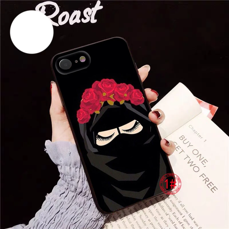 Мягкий чехол Muslim Islamic Gril Eyes для Redmi Note 11 11S 10 10T Pro Max 10S 9T 9 9S 8 8T 7 Xiaomi Mi 11I 12 12X