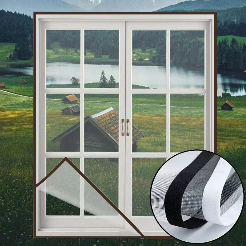 

Self-installed anti-mosquito screen window net home window mesh self-adhesive invisible mosquito net screen window