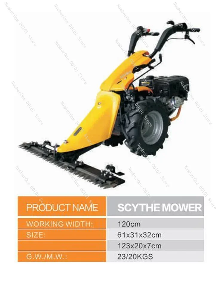 Газонокосилка травокосилка Scythe 7 в 1 функциональный двухколесный трактор