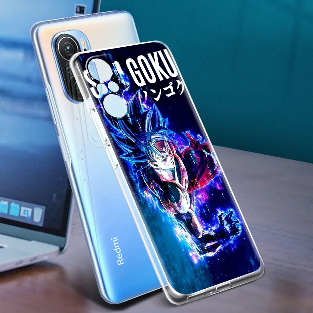 soft clear case for xiaomi redmi note 10 9 8 pro 9s 10s 8t 9a 9c k40 7 9t 8a silicone phone cover dragon ball anime tpu fundas free global shipping