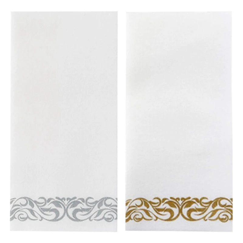 100 шт. одноразовые салфетки для рук бумажные ванной свадевечерние гостиничные