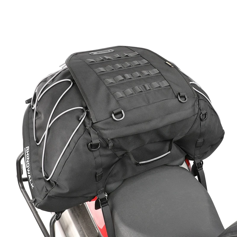 Цельный полиэстер Rhinowalk для мотоцикла 35-50 л двусторонняя расширяемая сумка
