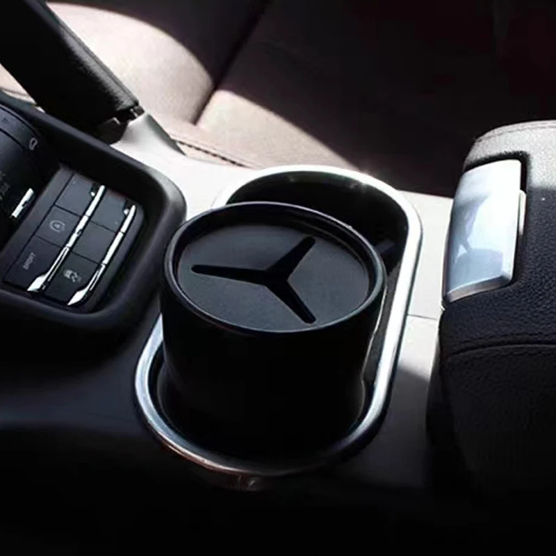 Мини маленькая черная Автомобильная мусорная корзина контейнер для хранения