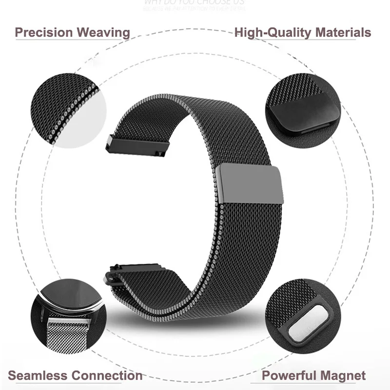 

Metal Stainless Steel Mesh Belt Strap For POLAR IGNITE 2 / VANTAGE M2 M / UNITE/ GRIT X Watch Band Wristband Bracelet Watchband