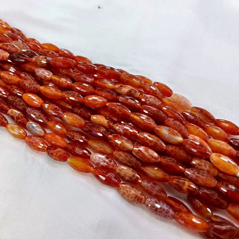 Бусины NewAgates красные зеленые синие овальные агаты бусины-разделители из