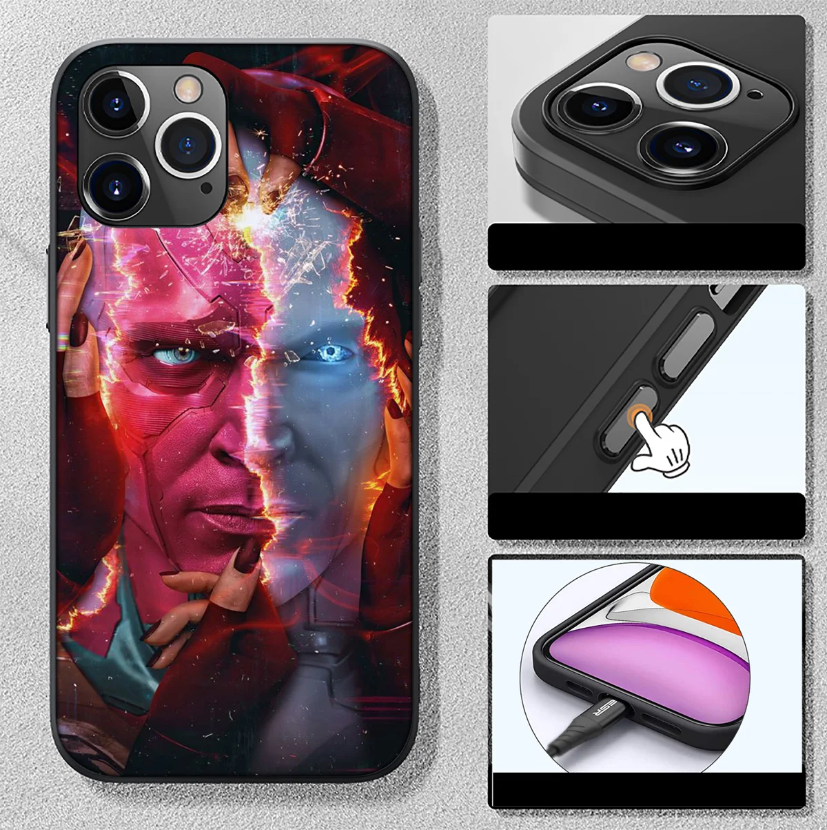 FL115 Marvel Scarlet Witch NEW Phone Case for Xiaomi Redmi A3X A3 13C 13 Note 12 Pro Pro+