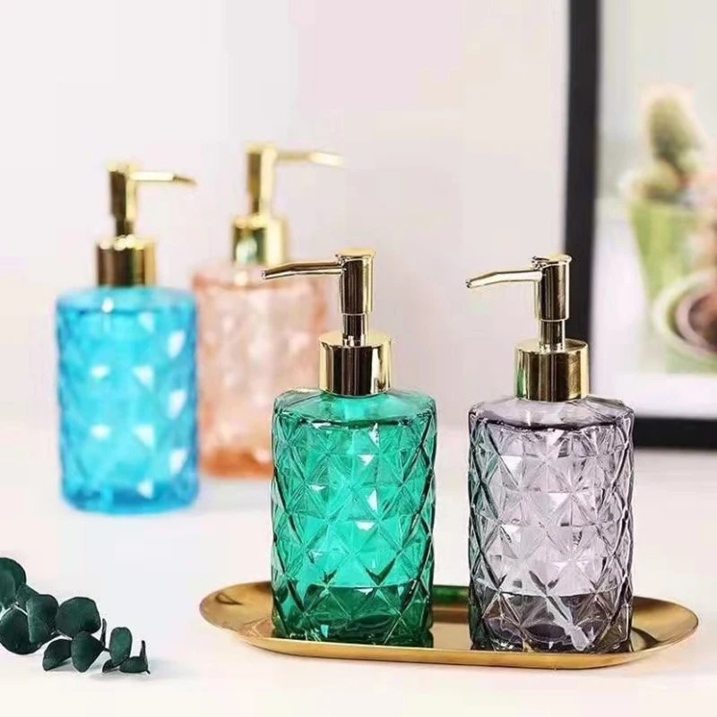 330 мл ручной диспенсер для мыла прозрачный стеклянный контейнер бутылки с