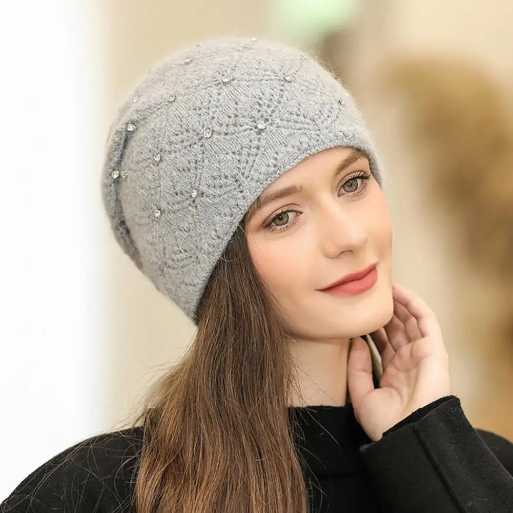 

Теплый уличный надувной Зимний берет для отдыха, Женская облегающая шапочка, теплая уличная одежда, зимние надувные береты для отдыха