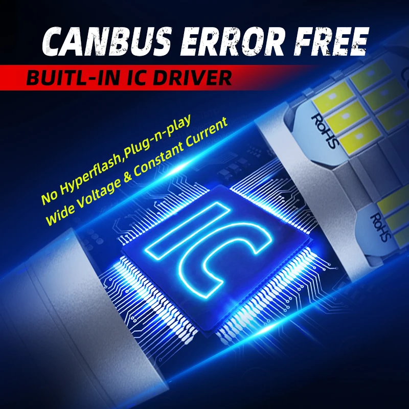 Светодиодные лампы задсветильник хода T15 W16WLED 2 шт. резервная лампа 921 Canbus без