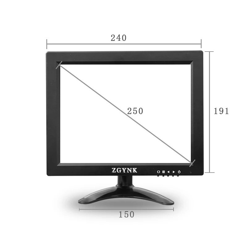 9 7 дюймовый промышленный монитор оборудование для безопасности HD-дисплей VGA HDMI BNC