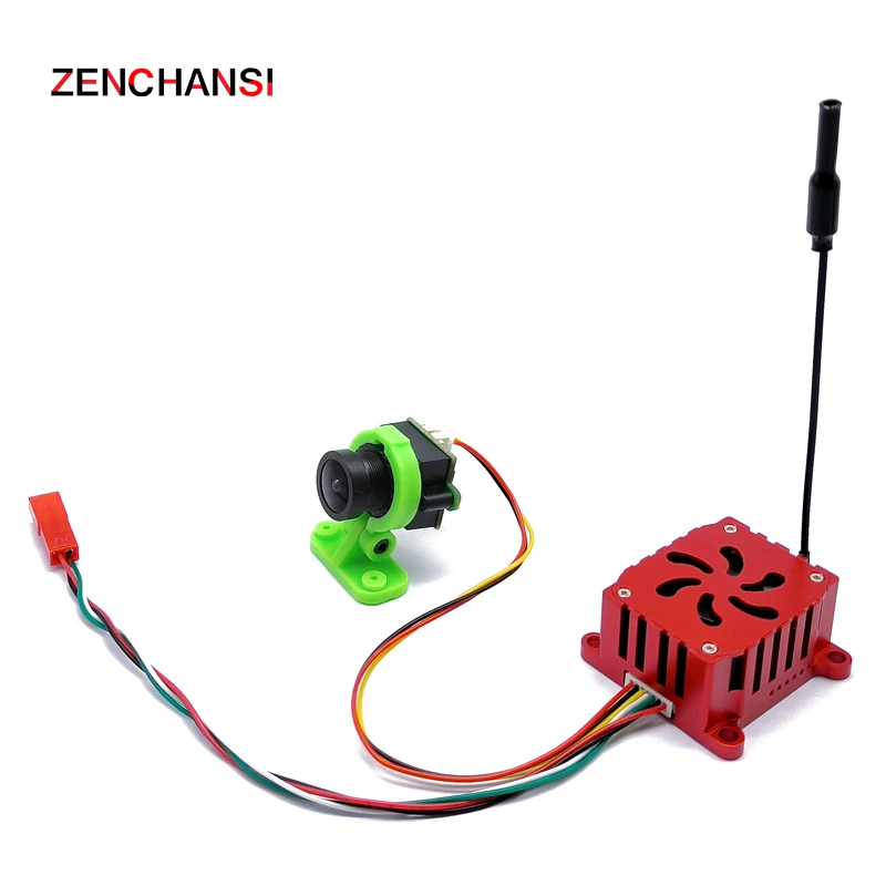 Видеопередатчик 5 8 ГГц 48CH VTX корпус ЧПУ 1 6 Вт Высокая мощность 2-6S и 2 мм CMOS 1000TVL Мини